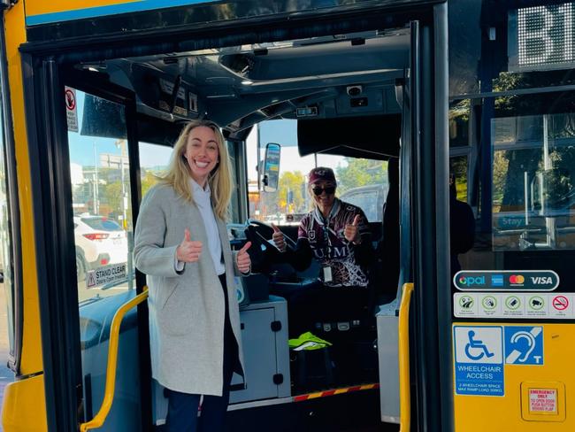 Georgia Ryburn campaigning in Narrabeen. Picture: Supplied