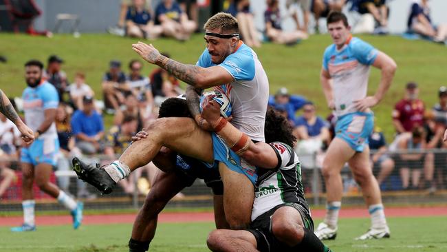 Northern Pride v Townsville Blackhawks trial game at Barlow Park. Pride's Nick Lui Toso. PICTURE: STEWART McLEAN