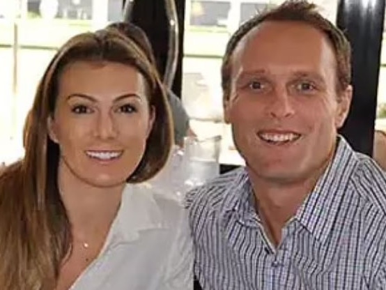 Ex-Hawthorn footballer Brad Sewell with wife, Louise Smith Picture: Supplied