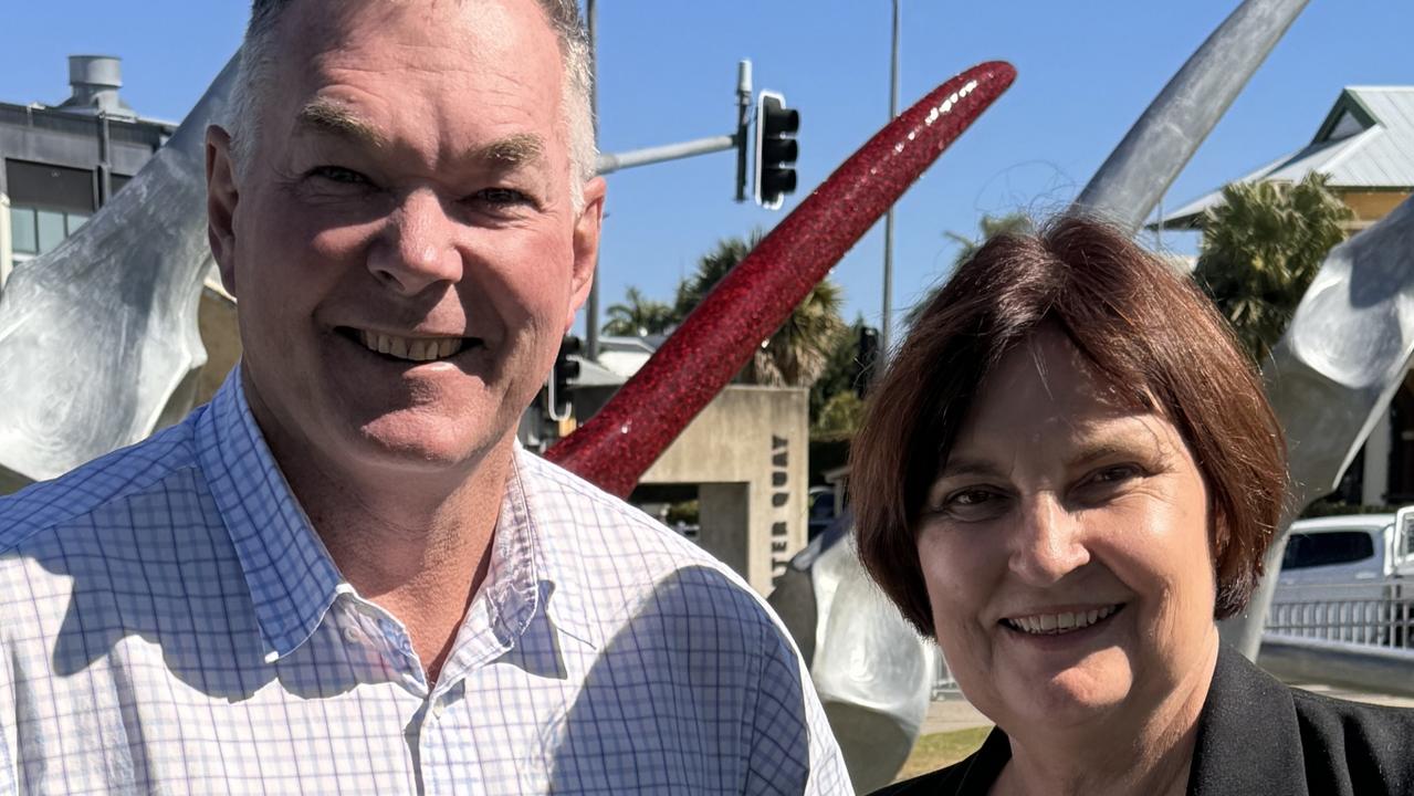Resources Minister Scott Stewart and Mackay MP Julieanne Gilbert were both shocked to hear One Nation candidate for Mackay Julie Hall had implied native title rulings could lead to 'white slavery'. Picture: Heidi Petith