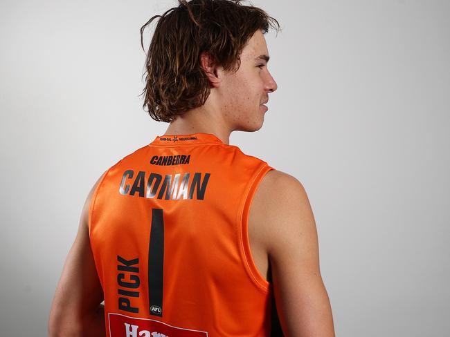 New No.1 draft Aaron Cadman. Picture: Michael Klein