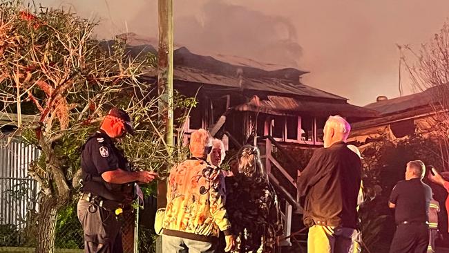 Neighbours said that the fire was "shock" after a Maryborough home went up in flames.