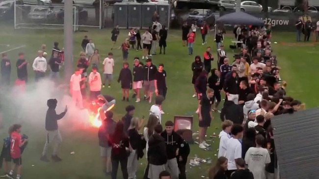 Suburban Ultras Facebook page, which initially posted the image of the alleged Nazi salutes, also posted this image, which it claims to be North Geelong fans at the match against Geelong.