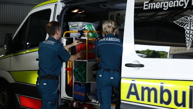 Paramedics swiftly transported the injured e-scooter rider to Townsville University Hospital for urgent medical treatment. Picture: Brendan Radke