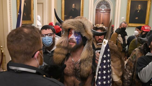 Supporters of US President Donald Trump storm the US Capitol on January 6, 2021 after breaching security. Picture: Saul Loeb/AFP