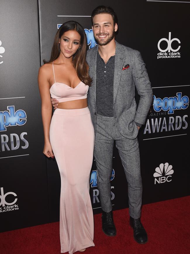 Actors Melanie Iglesias and Ryan Guzman.