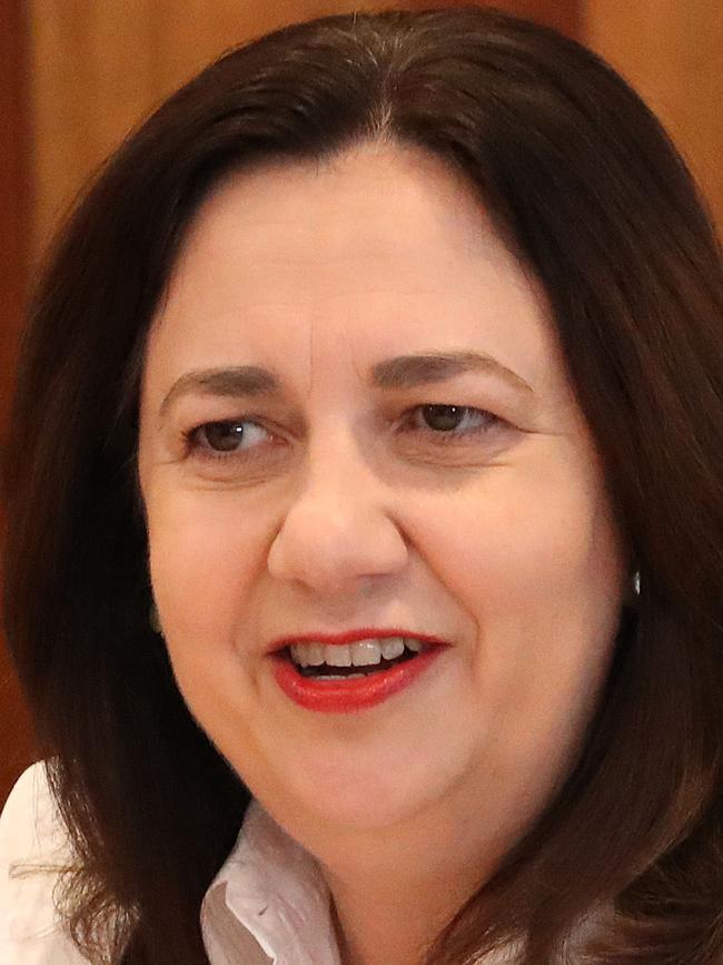 Premier Annastacia Palaszczuk back on duty. Picture: Liam Kidston