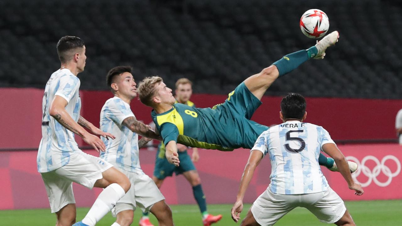 Riley McGree can do incredible things. Picture: ASANO IKKO / AFP