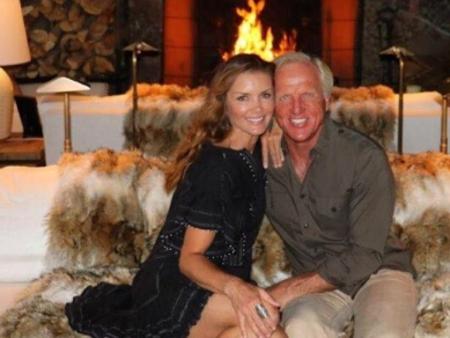 Greg Norman, his wife Kirsten and her work.