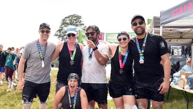 Mark Worger, Tarah Hagen, Ivan Inguersin, Maddi Moore, Ron Rose and Laura Worger. Picture: David Smith