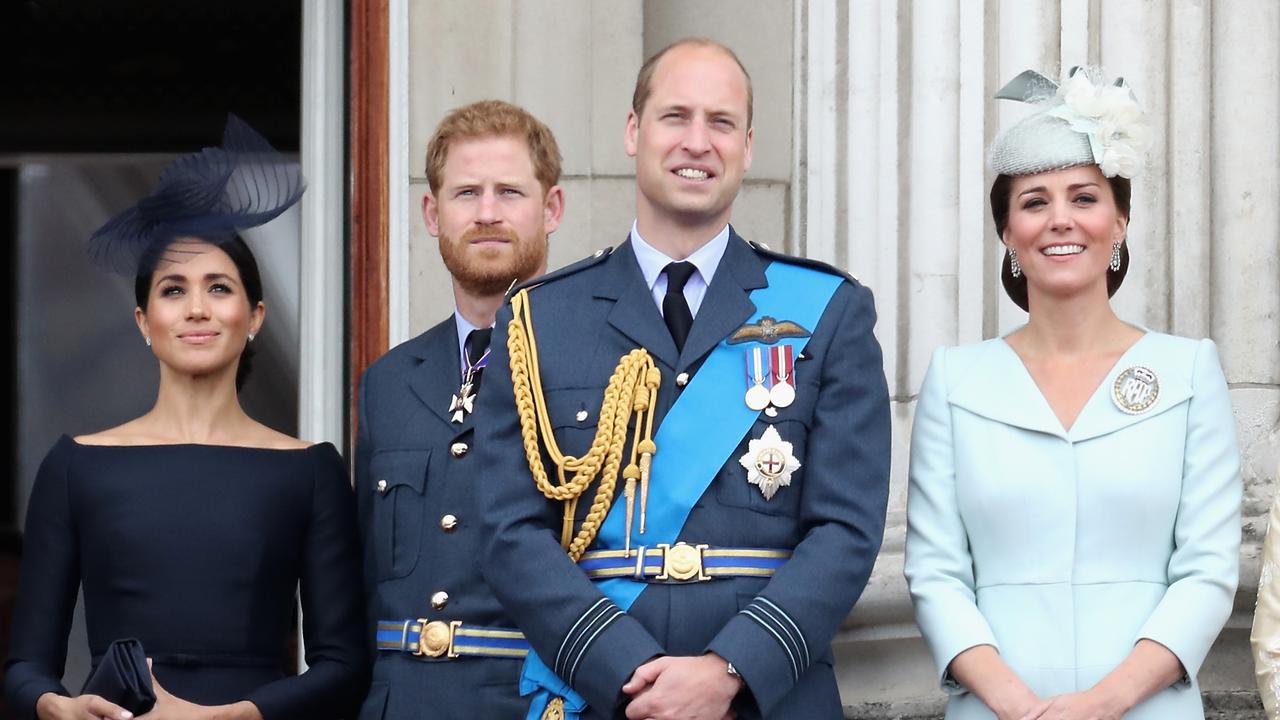 The Duke and Duchess of Sussex will always fall below the Cambridges in the royal pecking order. Picture: Chris Jackson//Getty Images)