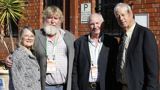 At the Bush Summit in Perth on Monday: Julia Seabrook, Gary Peacock, Simon Wilding and Tony Seabrook. Picture: Philip Gostelow