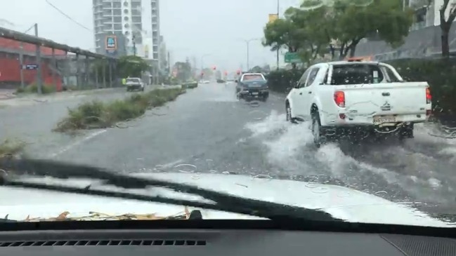 Flash flooding on Gold Coast Hwy