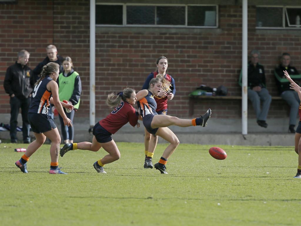 Fahan versus Scotch Oakburn in the Sports Association of Independent Schools Australian Rules girls grand final. Picture. PATRICK GEE