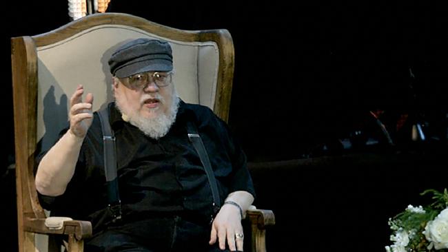 Author George R.R Martin once considered his A Song Of Fire and Ice saga to be unfilmable. Picture: STR / AFP