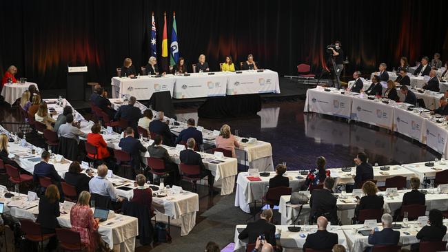 Participants at the Jobs and Skills Summit in Canberra on Thursday. Picture: Getty Images