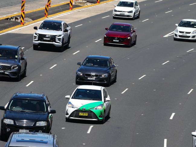 SYDNEY, AUSTRALIA - Newswire Photos DECEMBER 28, 2022: Travellers are seen on the M1 freeway near Cammeray in Sydney heading North after the Christmas Holiday as traffic is steady and constant. Picture: NCA Newswire / Gaye Gerard