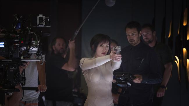 <b>SCARLETT JOHANSSON ON SET OF GHOST IN THE SHELL</b> “I’m always on the lookout for a sweet behind-the-scenes image and this one of Scarlett Johansson on Ghost In The Shell is one of my favourites. Rarely does it all stack up so beautifully, with the actor, director, camera and sound. I treat behind the scenes like my on-set landscapes and it’s fun to take you guys through a different door in the director’s world.”