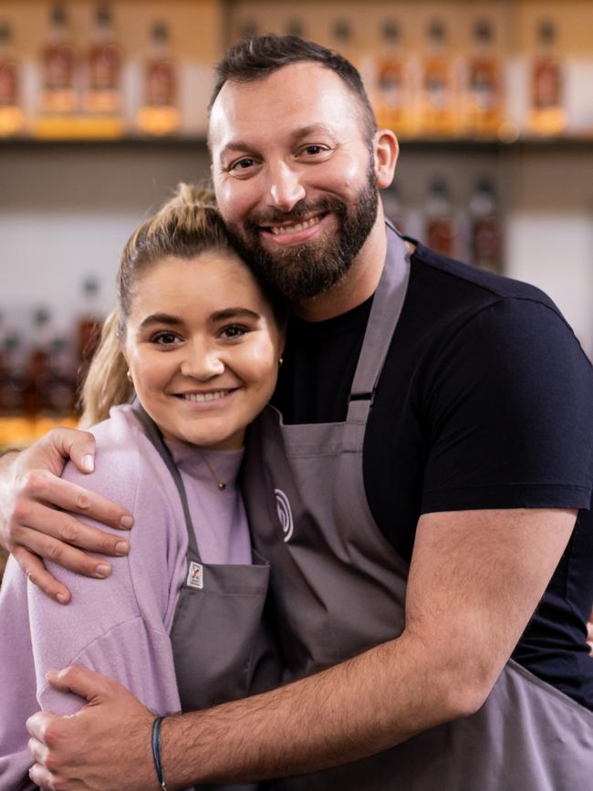 Ian Thorpe has backed his Celebrity MasterChef mate Tilly Ramsay after she was fat-shamed by a Brit radio host. Picture: Network 10