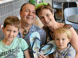 WELCOME: New Australian citizen Malika Loeckx is pictured with her husband Daryl Dodt and sons Fynn and Zander Dodt at Gympie's Australia Day Awards 2016. . Picture: Patrick Woods