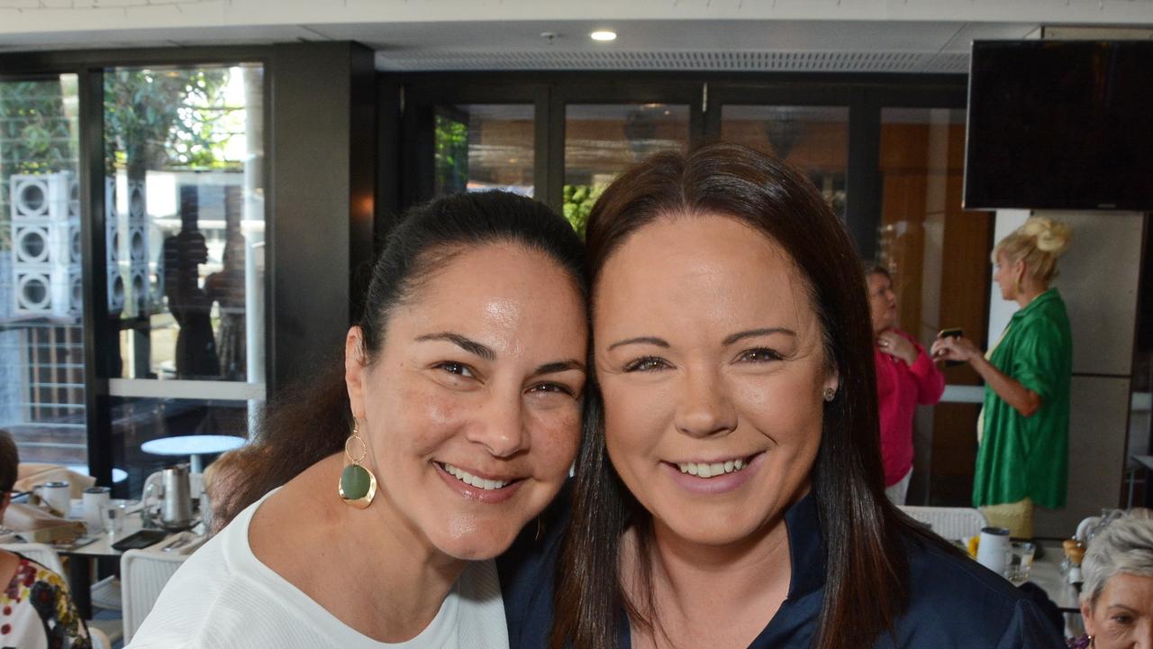 Leschen Smaller and Shannyn Gill at Early Risers Gold Coast Women in Business breakfast at Edgewater Dining, Isle of Capri. Pic: Regina King