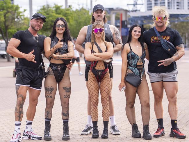 Festival-goers at the Knockout Festival at Sydney Olympic Park. Picture: NewsWire / Jeremy Piper