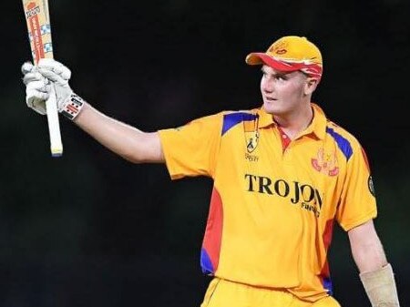 Josh Kann dominated for Tracy Village in the T20 competition in 2022. Picture: Josh Kann Cricket.