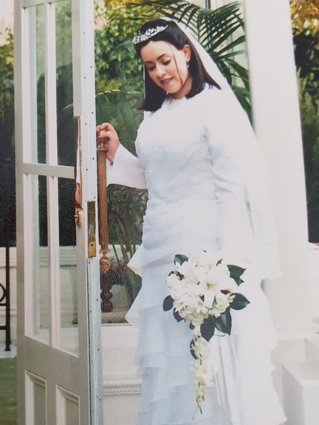 Dassi Erlich's wedding to Shua at 19 years old. Picture: Supplied