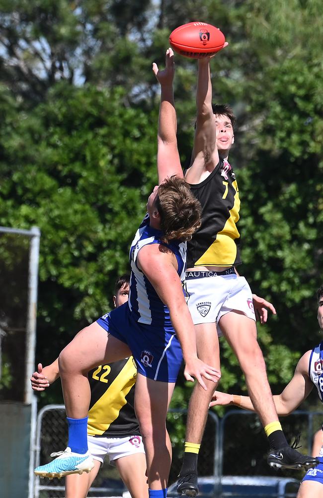 Labrador player Lenny Beech in action on Saturday.. Picture, John Gass