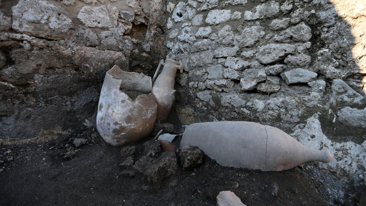 Archaeologists uncover skeletons of volcano victims in Pompeii ruins