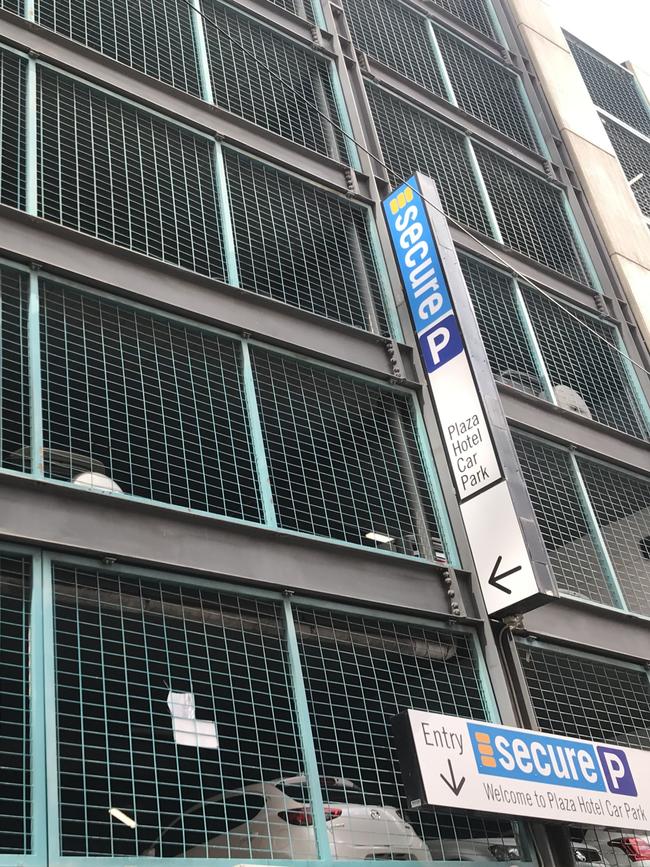 The carpark on Hindley Street where the alleged rape is believed to have occurred. Picture: Shashi Baltutis