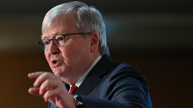 Former prime minister Kevin Rudd. Picture: AAP