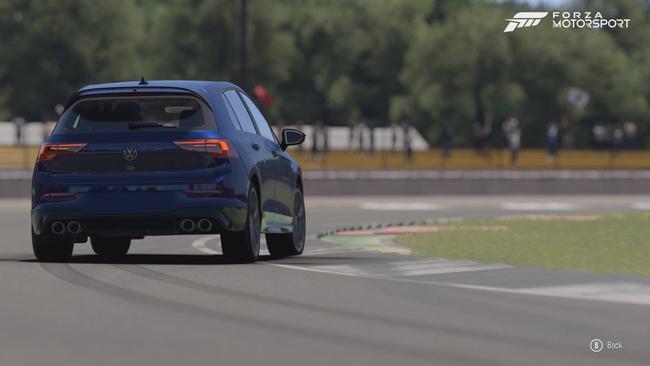 The new VW’s Golf R’s handling has been accurately replicated.