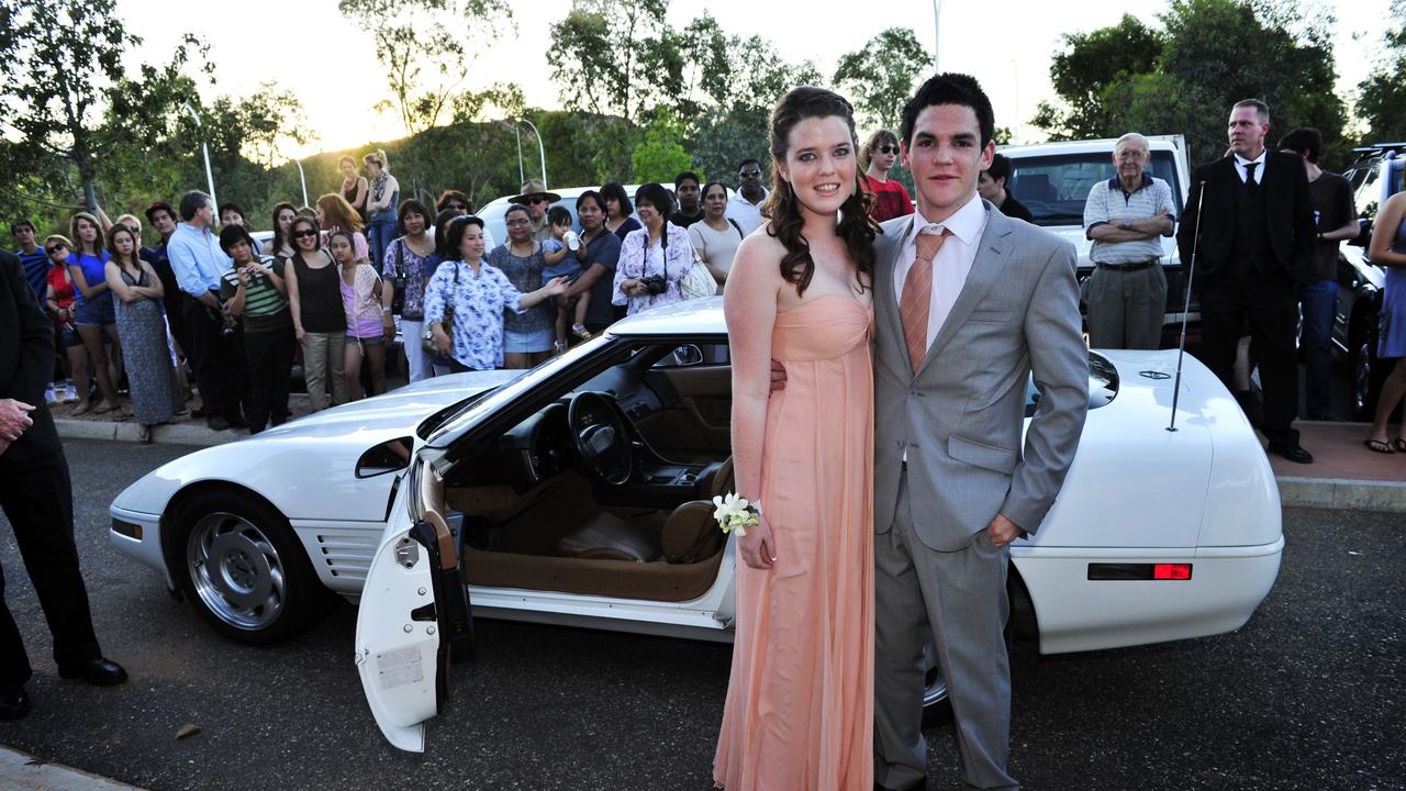 Victoria Winther and Nick Liemandt at the 2010 Centralian Senior College formal at the Alice Springs Convention Centre. Picture: NT NEWS