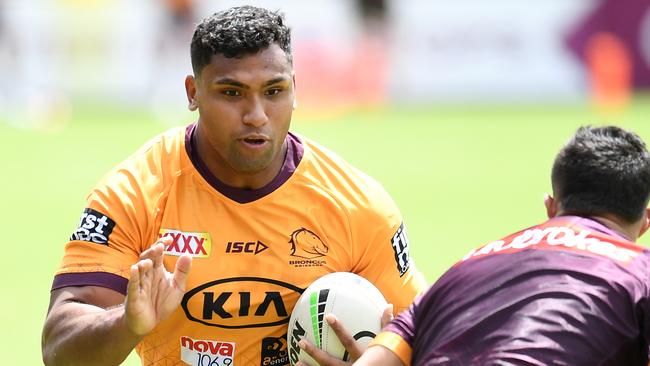 Tevita Pangai Jr says he’s happy to take a pay cut. Picture: AAP Image/Dan Peled