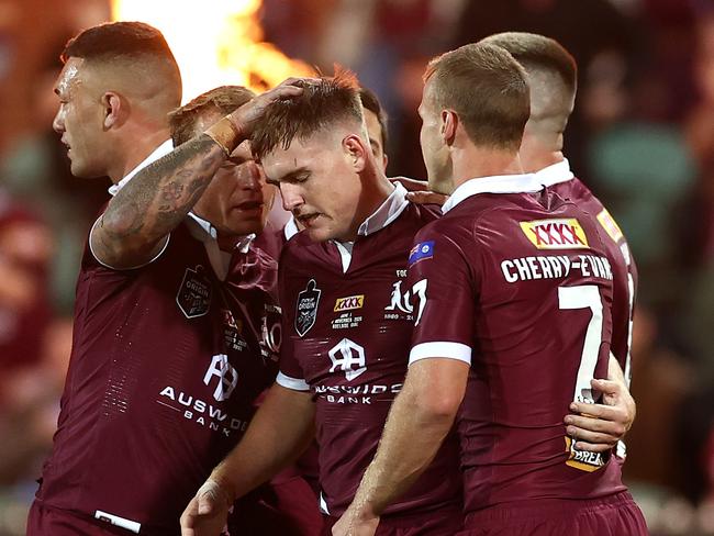 Alex Brimson (c) last played Origin in 2020. Picture: Cameron Spencer/Getty Images