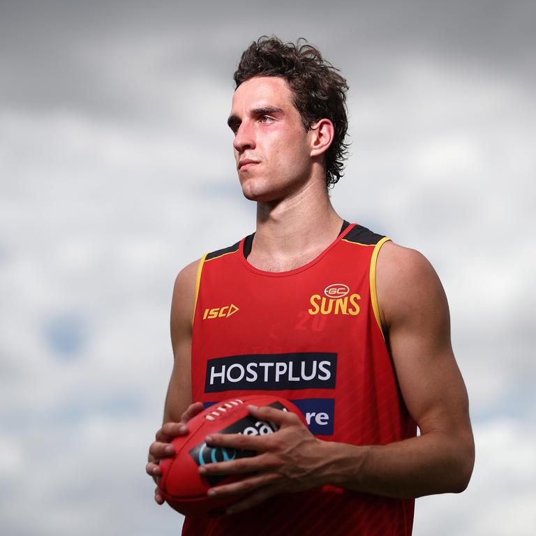 Ben King poses after a Gold Coast Suns AFL media and training session at Metricon Stadium on November 04, 2019 in Gold Coast, Australia. (Photo by Chris Hyde/Getty Images)