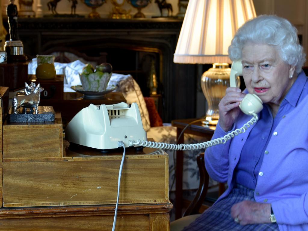 The Queen had her weekly conference with Boris Johnson by phone. Picture: BUCKINGHAM PALACE