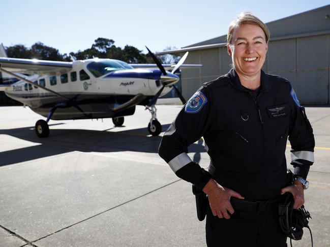 Salli-Ann Ward is the first female chief pilot appointed to lead PolAir NSW. Picture: Sam Ruttyn