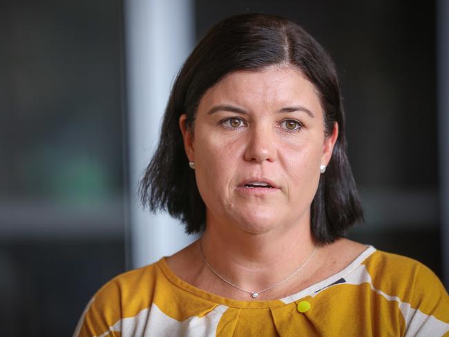 Health Minister Natasha Fyles has defended the decision not let the public know about the stabbing of a security guard at Royal Darwin Hospital. Picture Glenn Campbell