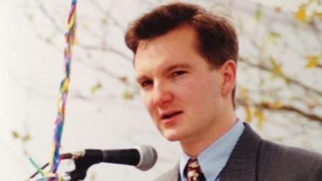 Chris Bowen looks up from reading album reviews in the 1990s.   Picture: Instagram