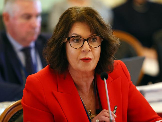 Former Queensland Director-General Rachel Hunter during a State Parliament Estimates in Brisbane in 2023. Picture: Tertius Pickard