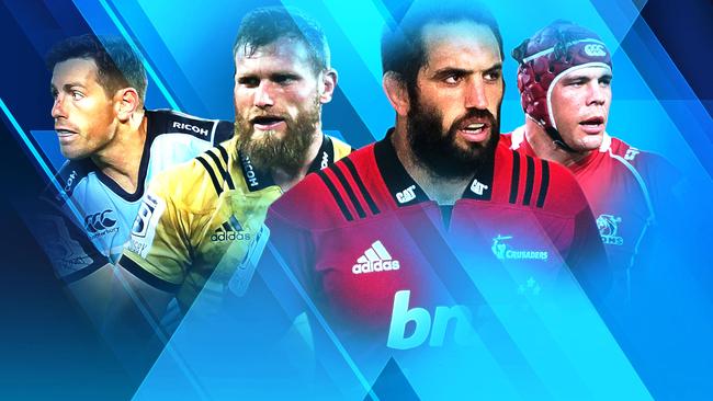 Bernard Foley, Brad Shields, Sam Whitelock and Warren Whiteley.