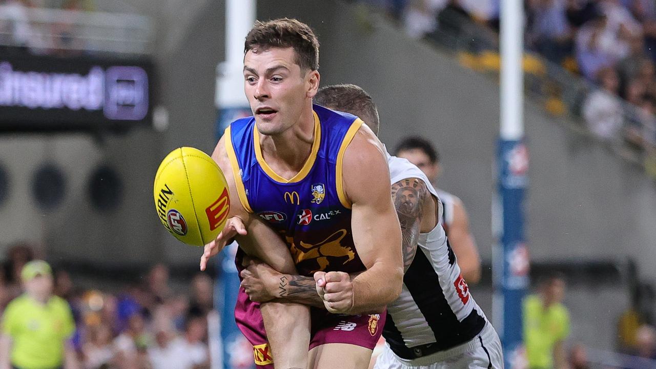 Maybe Josh Dunkley could be helpful as a forward for Brisbane as the season progresses? Picture: Russell Freeman/AFL Photos via Getty Images