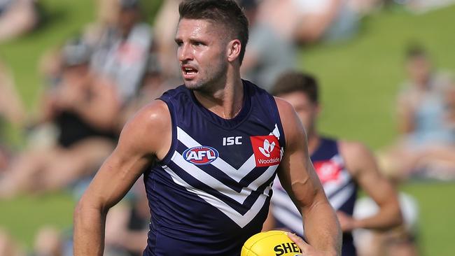 Jesse Hogan has been ruled out of Fremantle’s Round 1 game against North Melbourne. Picture: Getty