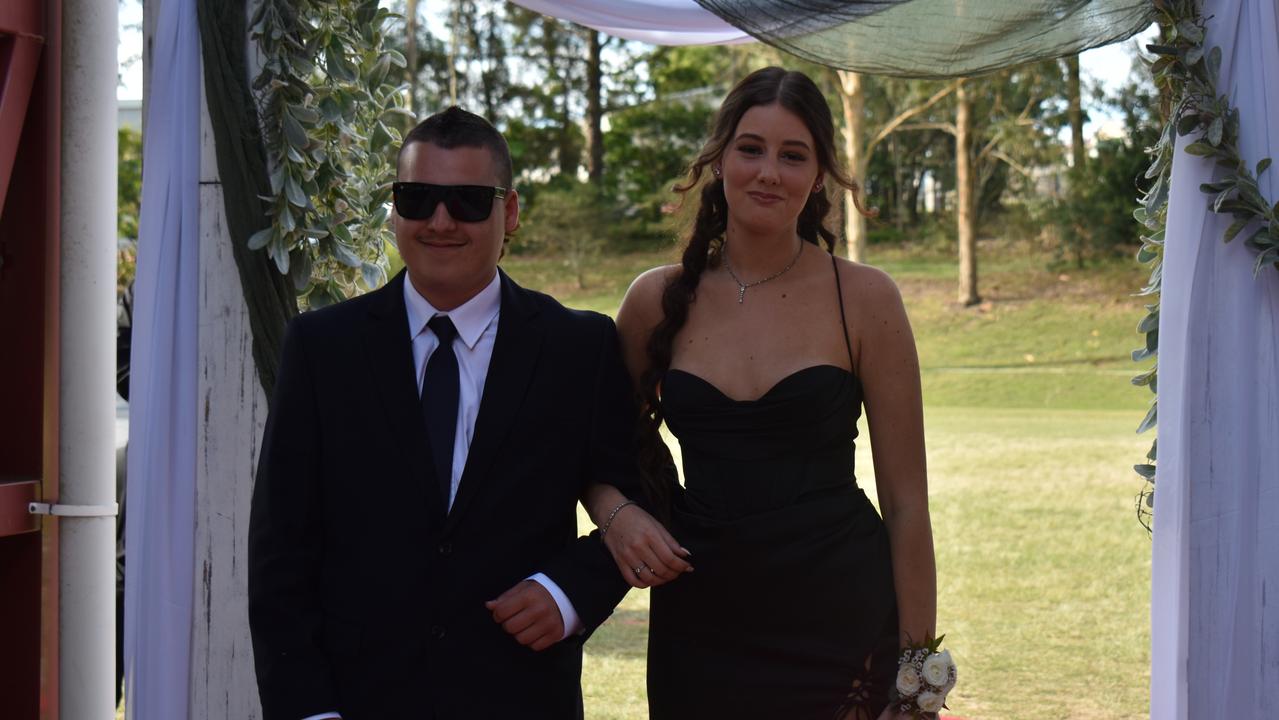 Lily Wintle and Keanu Gosden at the Gympie State High School Formal 2022.