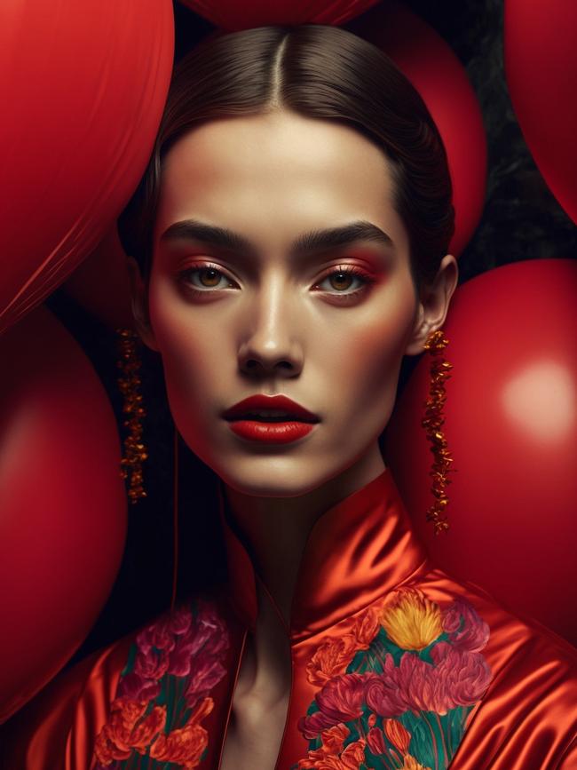 Fashion photography produced with artificial intelligence. Picture: Simon Wong