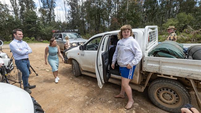 Bairnsdale resident Tristian Rose planned to camp in an area not far from the search site on Monday. Picture: Jason Edwards