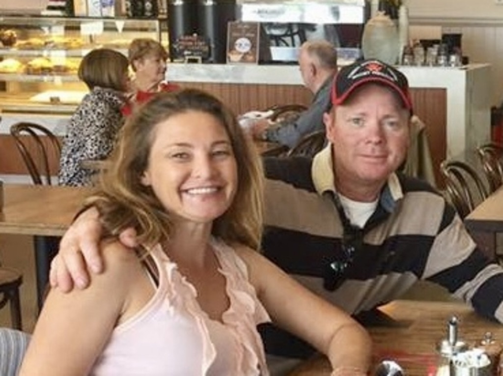 Charles Evans (right) with Alicia Little, who died after his car struck her, has walked from jail and is in Sydney hotel quarantine.