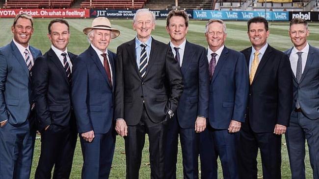 Channel 9's ashes commentary team.